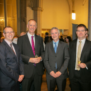 SCY Officers; Dave Richards (Master), Phillip Orme (Treasurer and Dinner organiser), Patrick Brooke (Secretary), Luke Smith (Belfry Maintenance Officer)